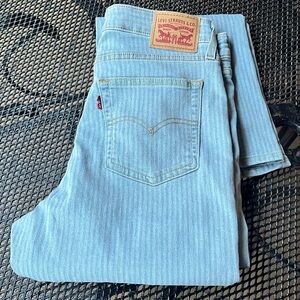 Levi's 726 Sky Blue Flare Jeans